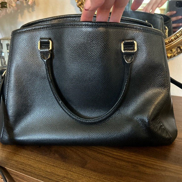 Coach Black Leather Shoulder Bag - Picture 6 of 13